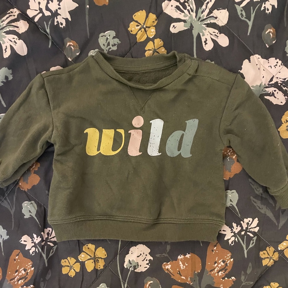 Little Co by Lauren Conrad baby sweatshirt. Size 3months, army green color
